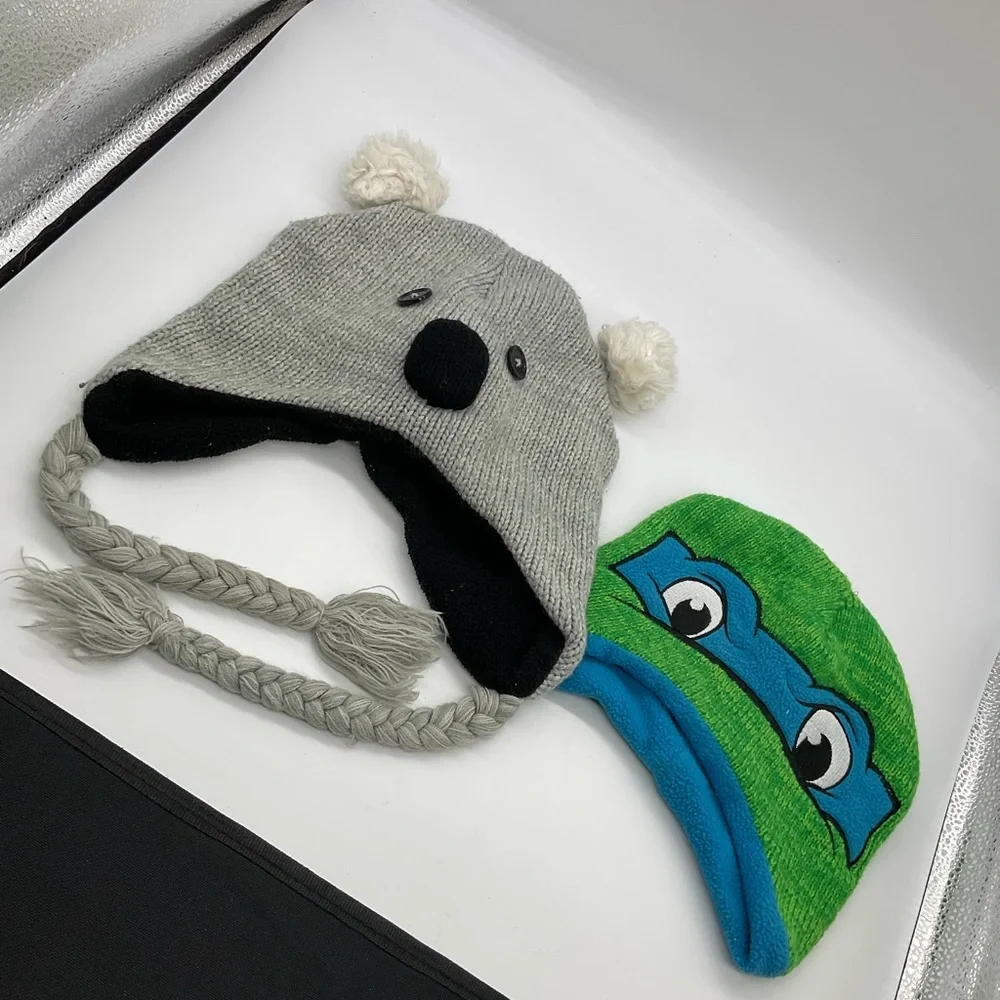 KIDS‎ KOALA AND NINJA TURTLE BEANIES